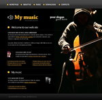 Voorbeeld van Music_380 Webdesign